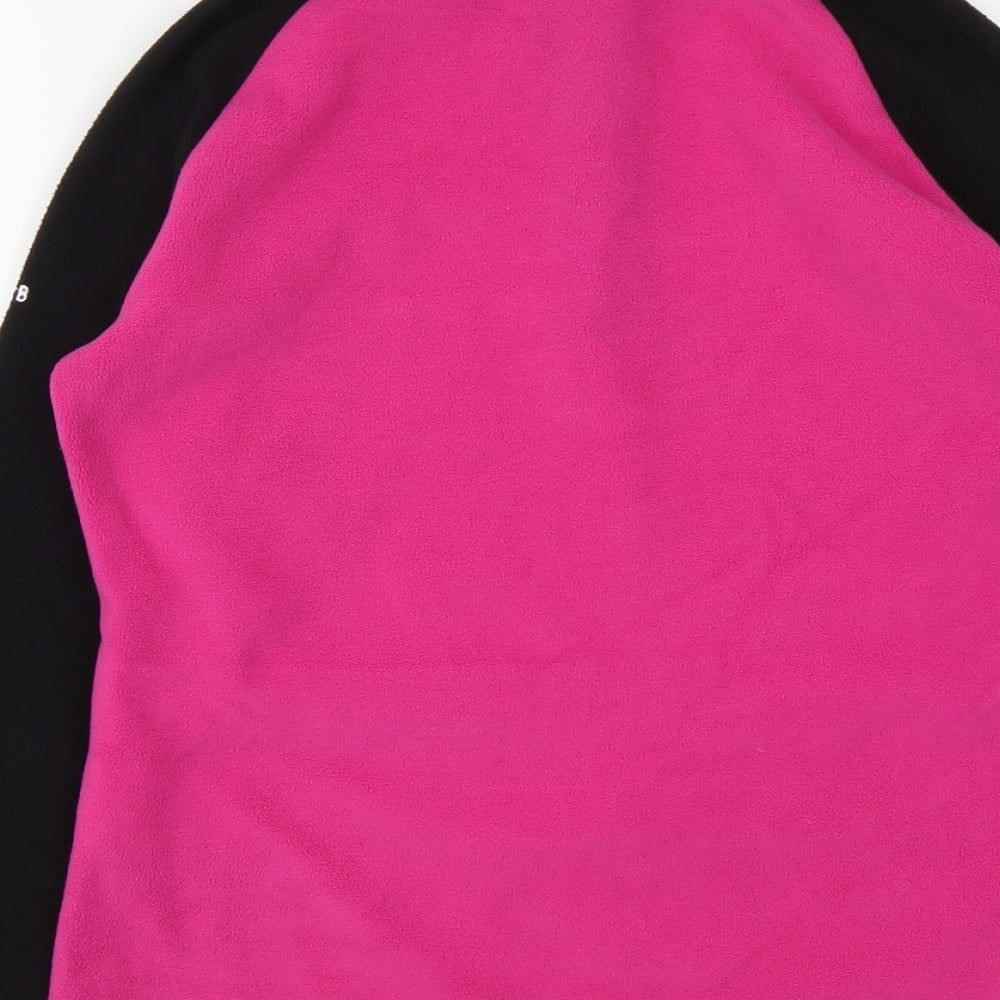 Dare 2B Womens Pink Colourblock Polyester Pullover Sweatshirt Size 10 Zip