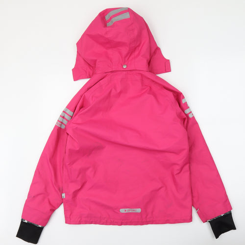 Jonathan Girls Pink Windbreaker Jacket Size 11 Years Zip
