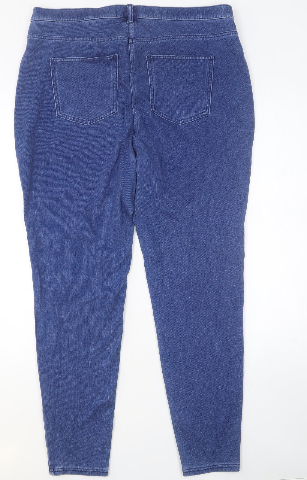 NEXT Womens Blue Cotton Skinny Jeans Size 16 Regular