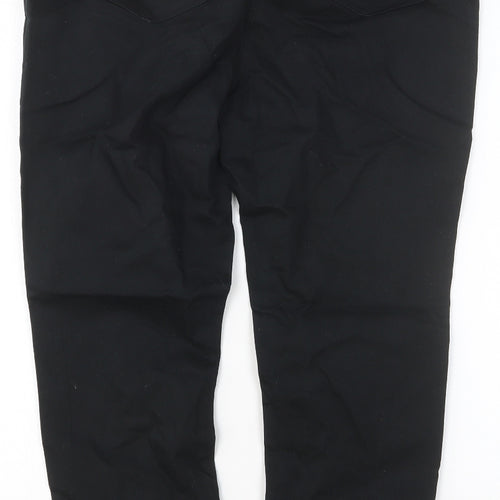 Papaya Womens Black Cotton Skinny Jeans Size 14 Regular Button