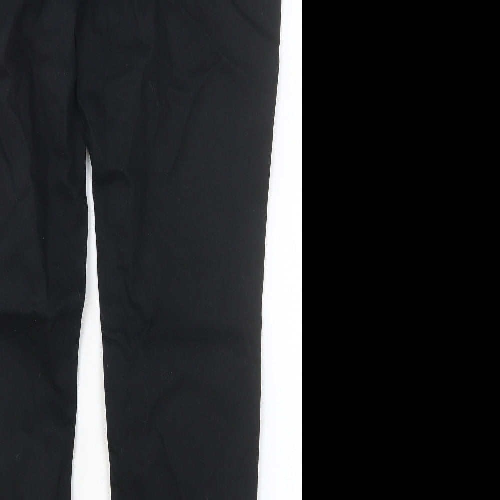 Papaya Womens Black Cotton Skinny Jeans Size 14 Regular Button