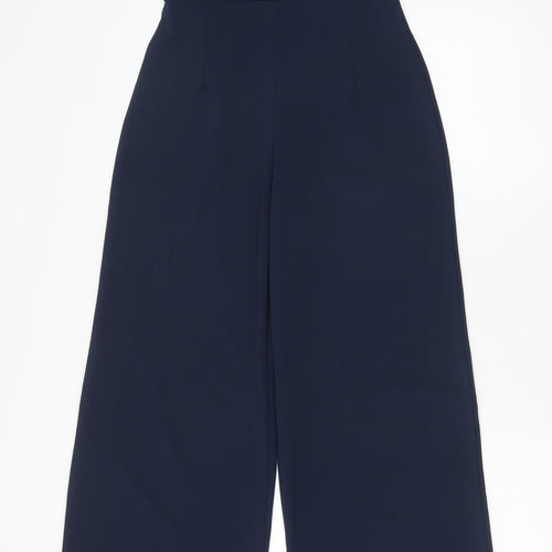 Quiz Womens Blue Polyester Jumpsuit One-Piece Size 10 Button