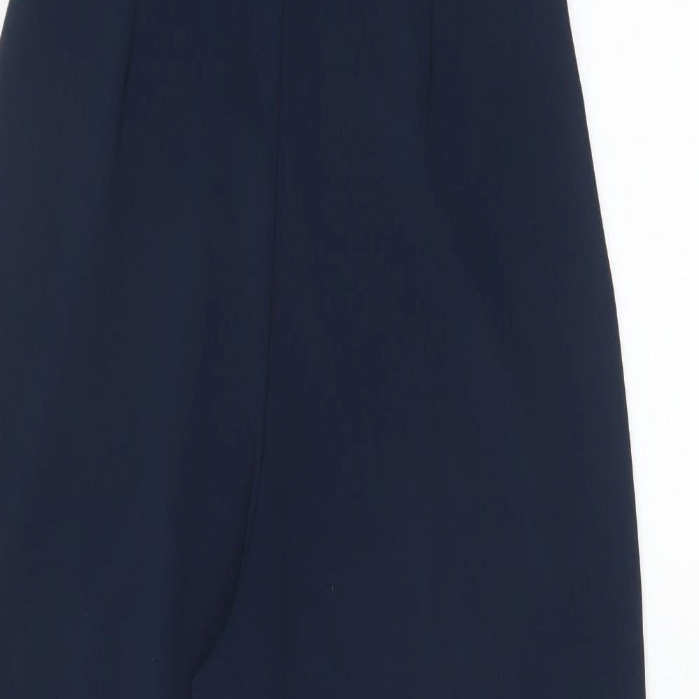 Quiz Womens Blue Polyester Jumpsuit One-Piece Size 10 Button
