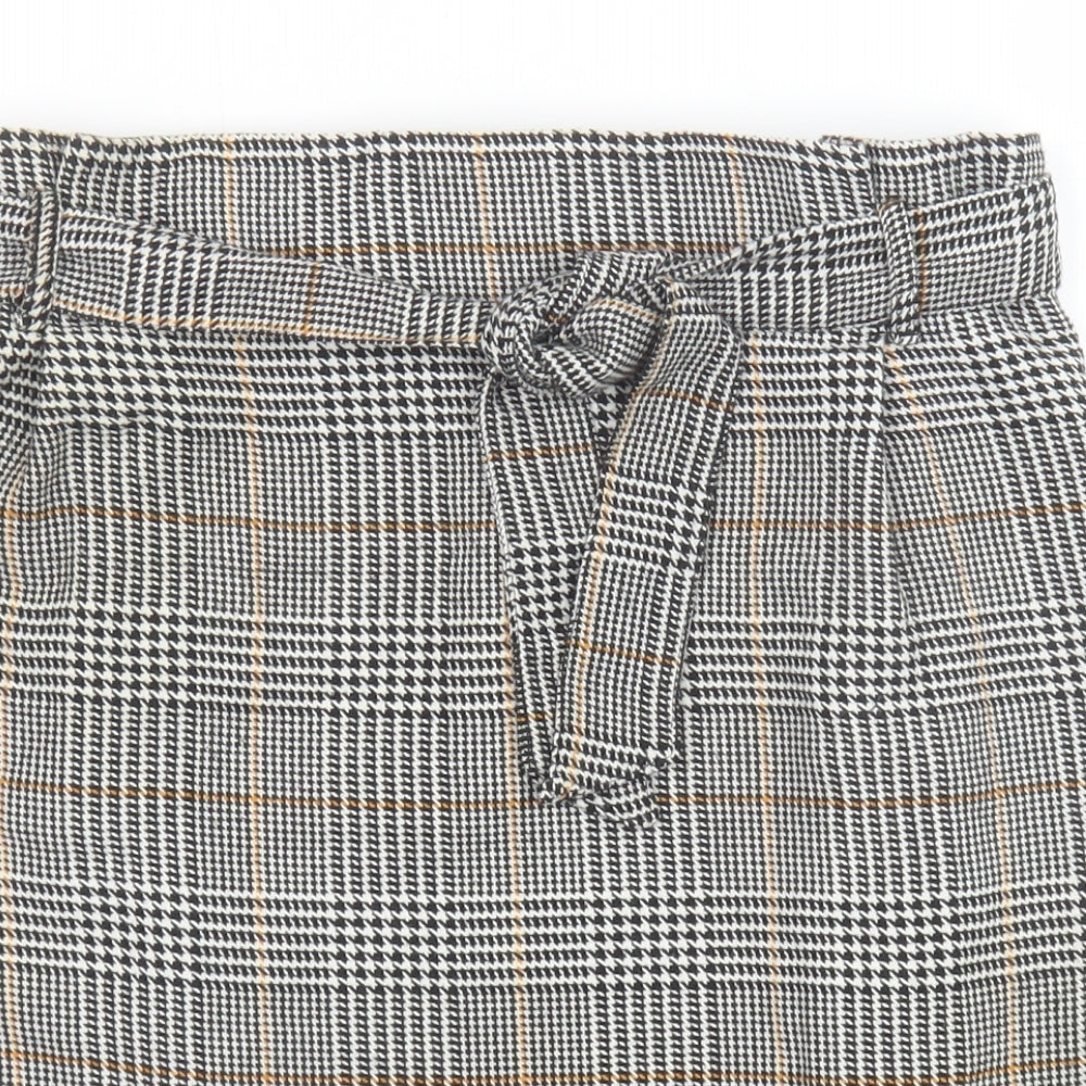 New Look Womens Brown Plaid Polyester Straight & Pencil Skirt Size 16