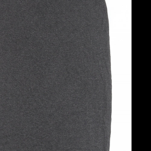 NEXT Womens Grey Herringbone Viscose Straight & Pencil Skirt Size 14