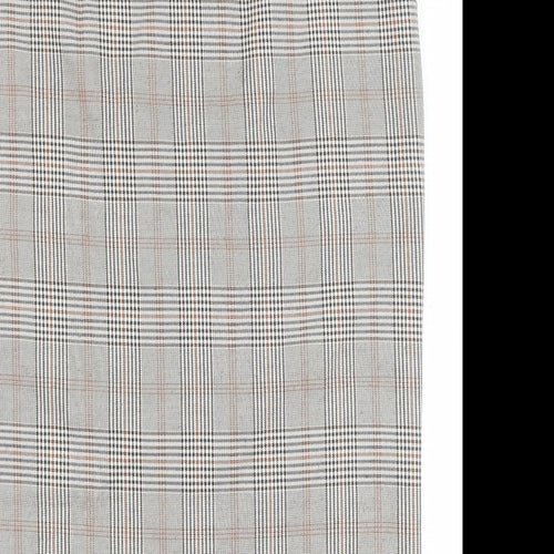 Primark Womens Brown Plaid Polyester Straight & Pencil Skirt Size 12 Button