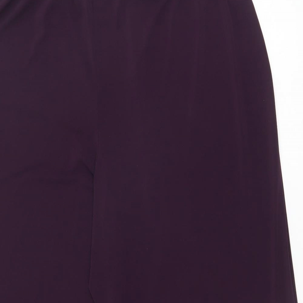Joanna Hope Womens Purple Polyester Trousers Size 26 Regular