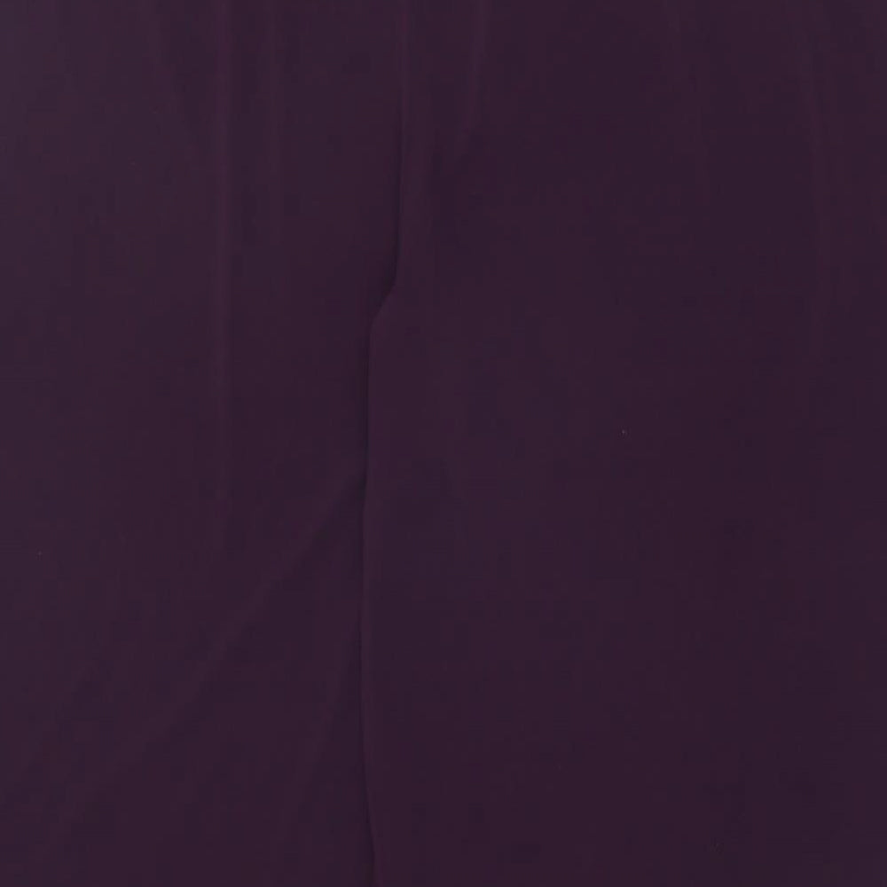 Joanna Hope Womens Purple Polyester Trousers Size 26 Regular