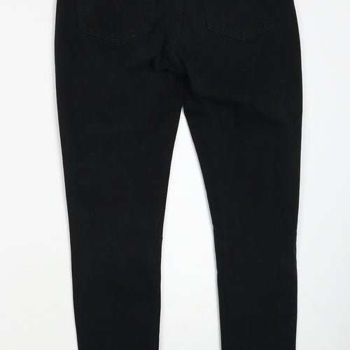 Signature by Levi Strauss & Co. Womens Black Cotton Skinny Jeans Size 29 in Regular Zip