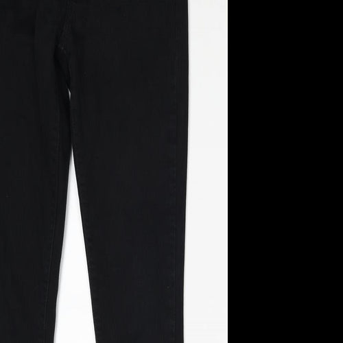 Signature by Levi Strauss & Co. Womens Black Cotton Skinny Jeans Size 29 in Regular Zip