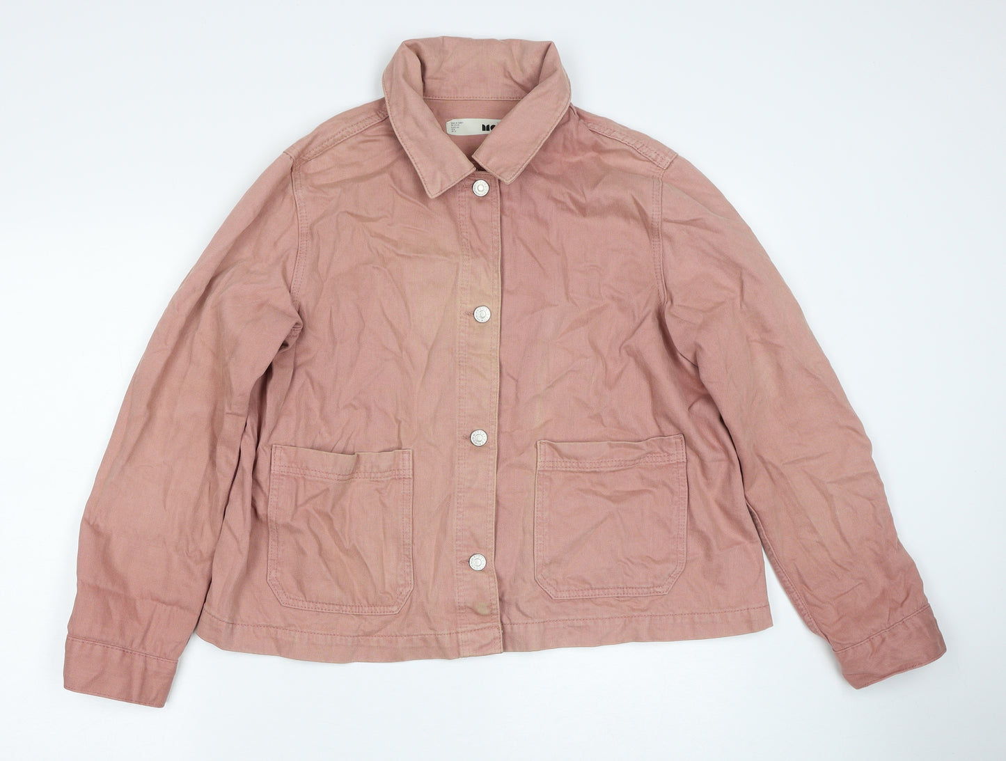 Topshop Womens Pink Jacket Size 12 Button