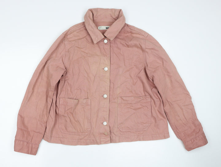 Topshop Womens Pink Jacket Size 12 Button