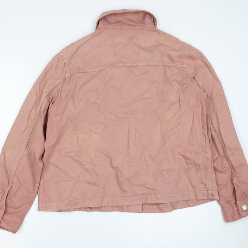 Topshop Womens Pink Jacket Size 12 Button