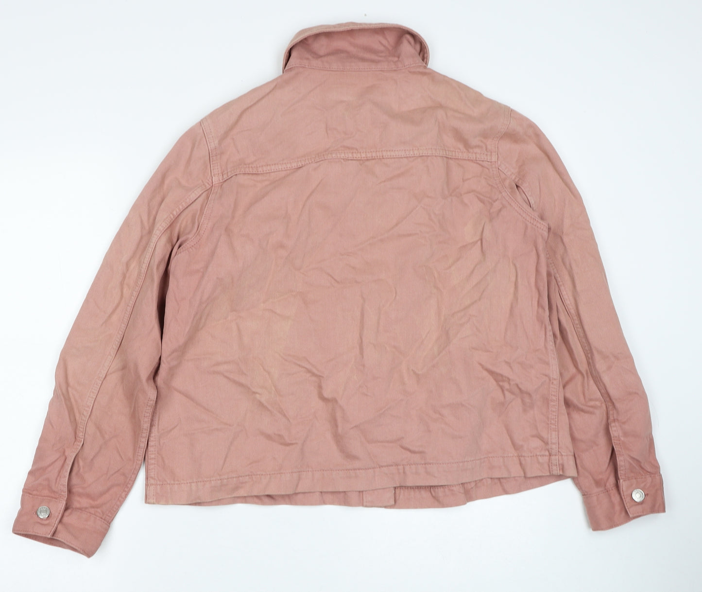 Topshop Womens Pink Jacket Size 12 Button