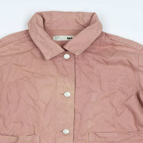 Topshop Womens Pink Jacket Size 12 Button
