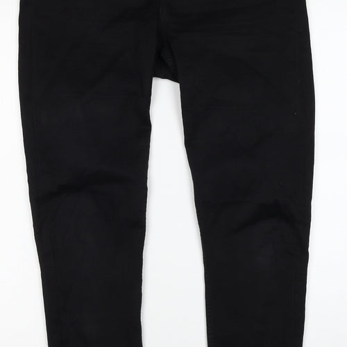 Monki Womens Black Cotton Skinny Jeans Size 31 in Regular Zip