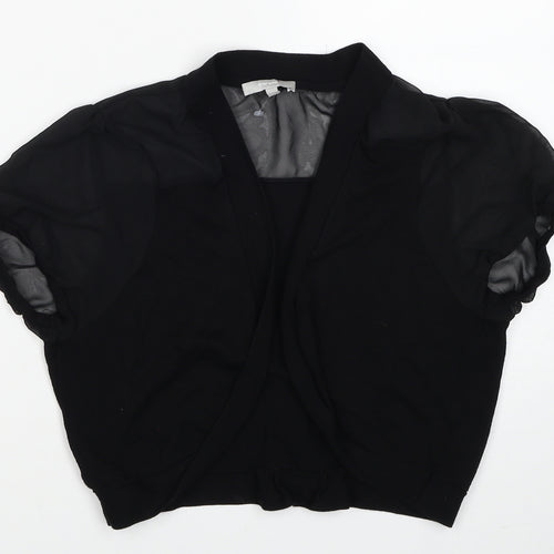 Per Una Womens Black V-Neck Viscose Cardigan Jumper Size 14