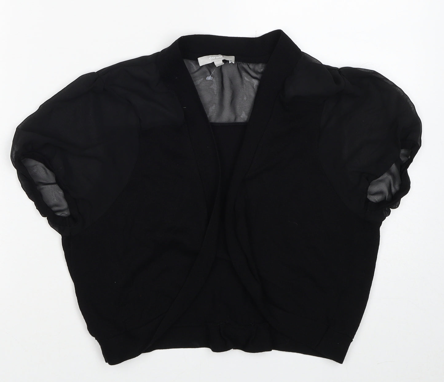 Per Una Womens Black V-Neck Viscose Cardigan Jumper Size 14