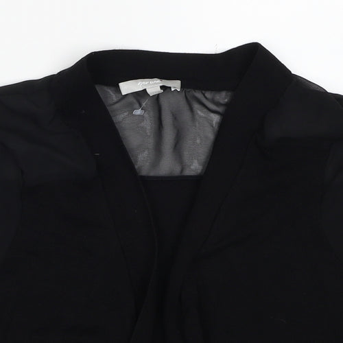 Per Una Womens Black V-Neck Viscose Cardigan Jumper Size 14