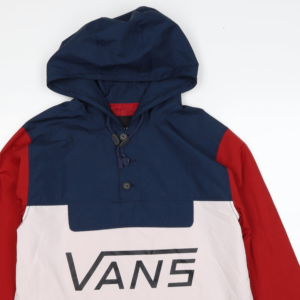 VANS Mens Red Anorak Coat Size S