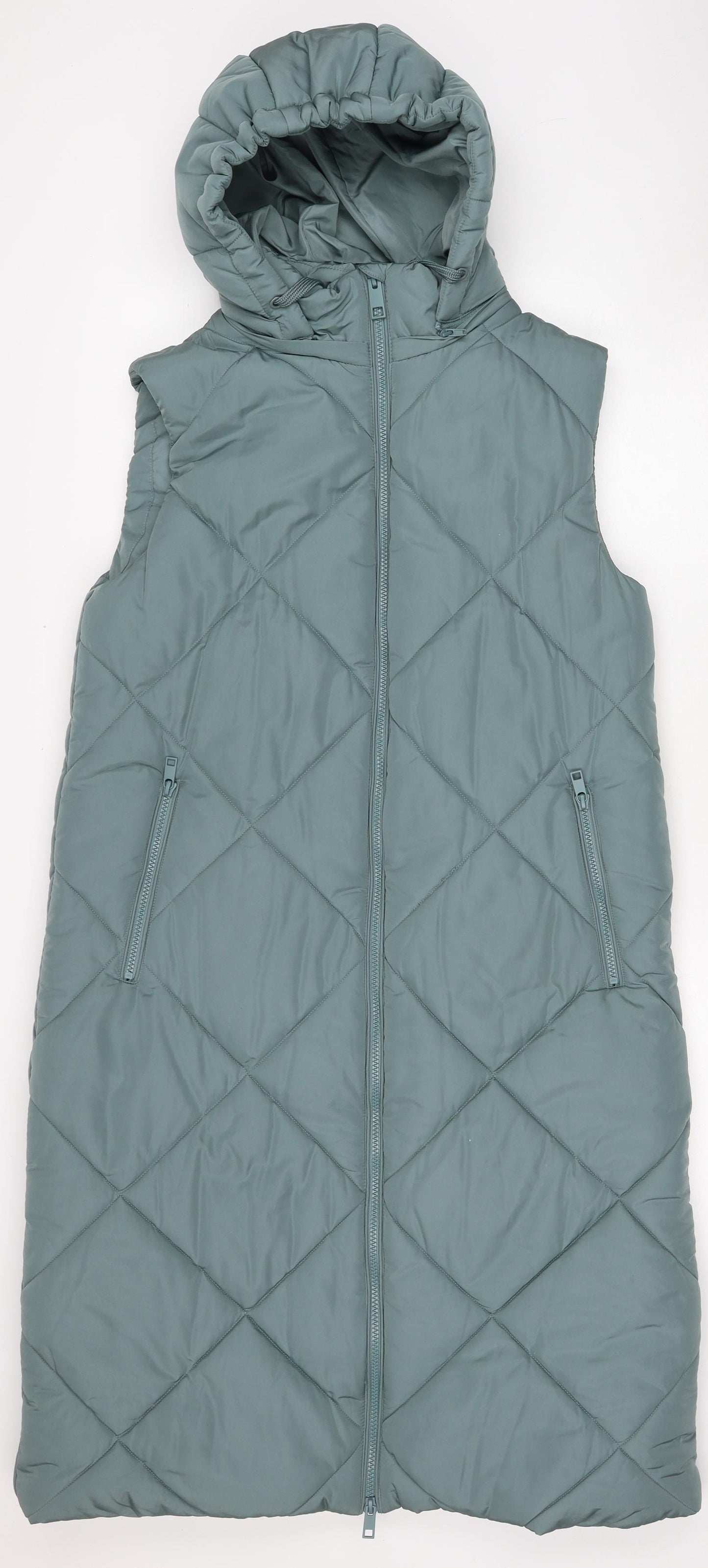 Marks and Spencer Womens Blue Gilet Jacket Size 12 Zip