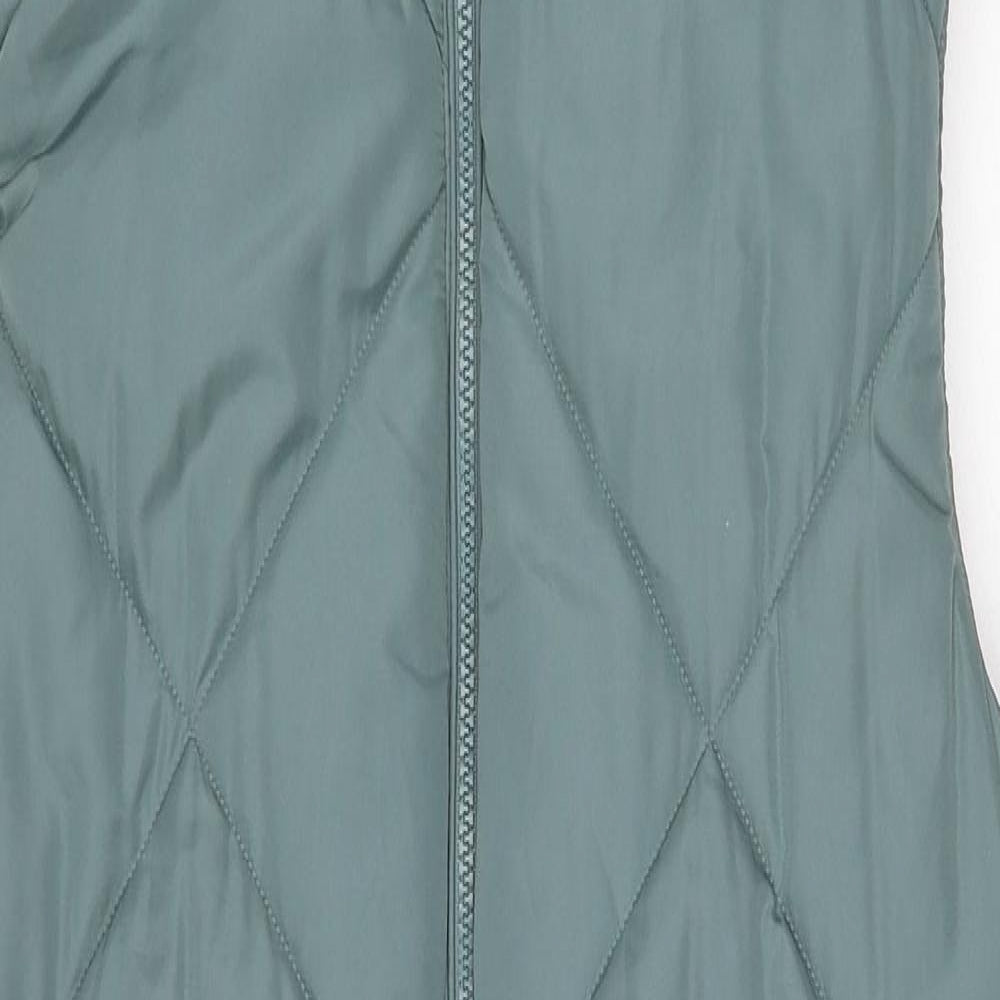 Marks and Spencer Womens Blue Gilet Jacket Size 12 Zip