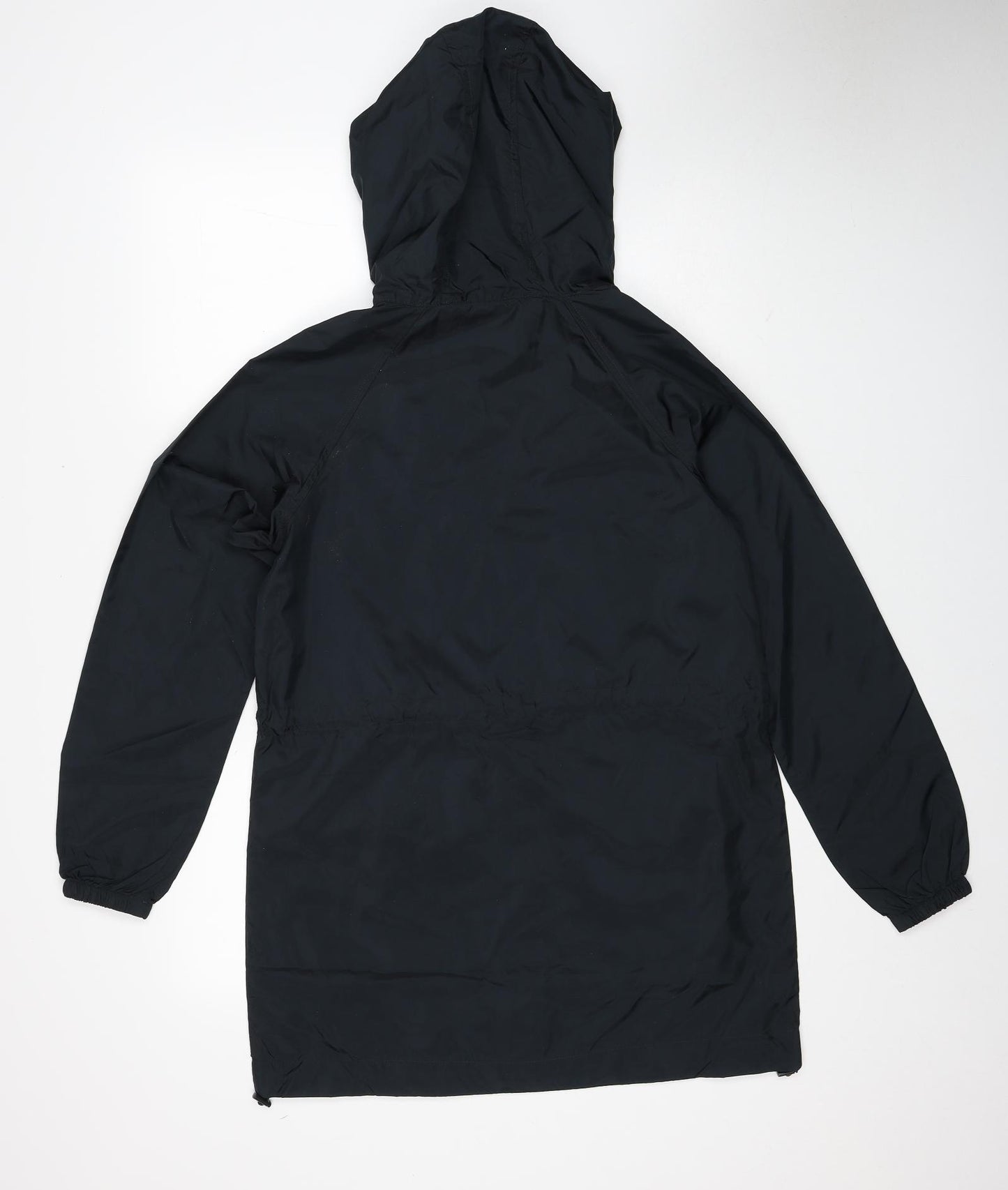 Marks and Spencer Womens Black Rain Coat Coat Size XS Zip
