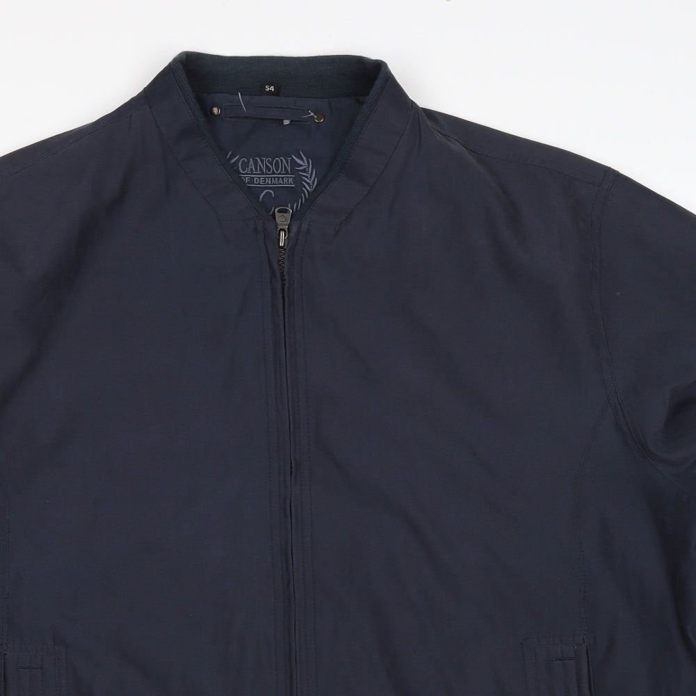 Canson Of Denmark Mens Blue Jacket Size XL Zip