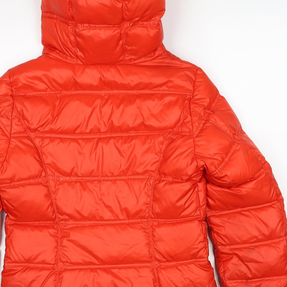Sun Valley Womens Red Puffer Jacket Jacket Size S Zip