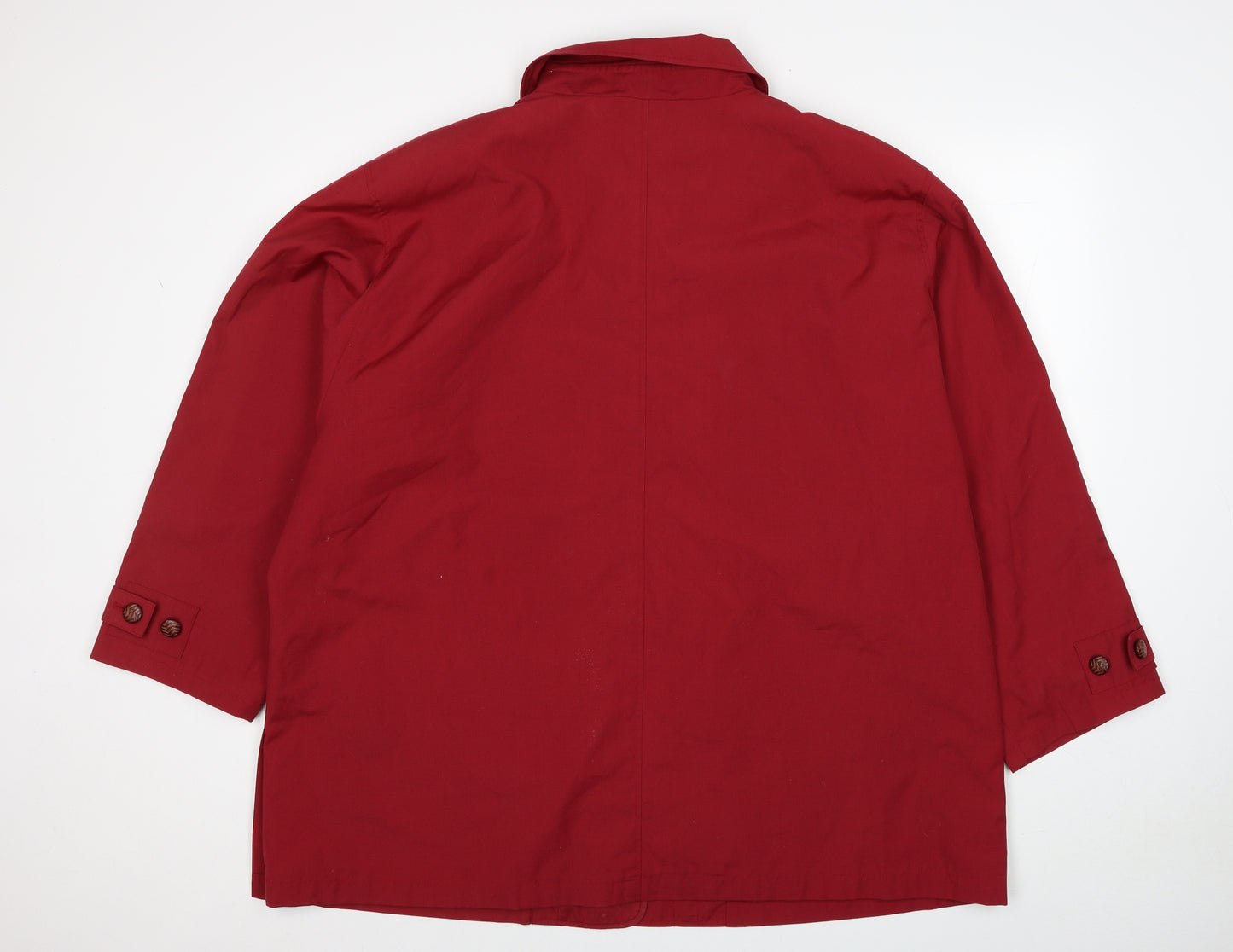 Berkertex Womens Red Jacket Size 26 Button