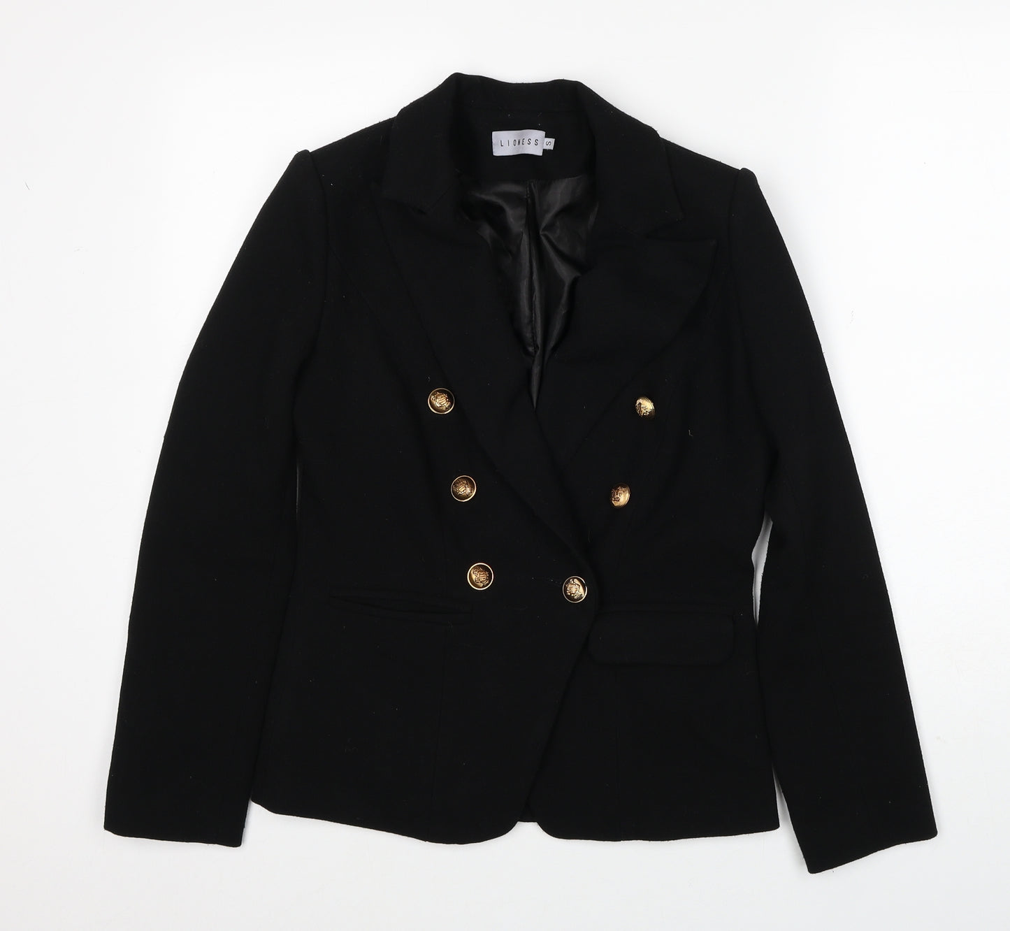 Lioness Womens Black Jacket Blazer Size S Button