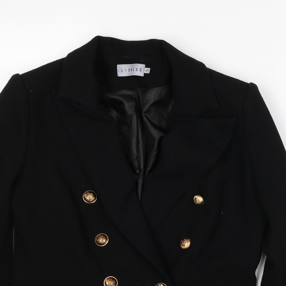 Lioness Womens Black Jacket Blazer Size S Button