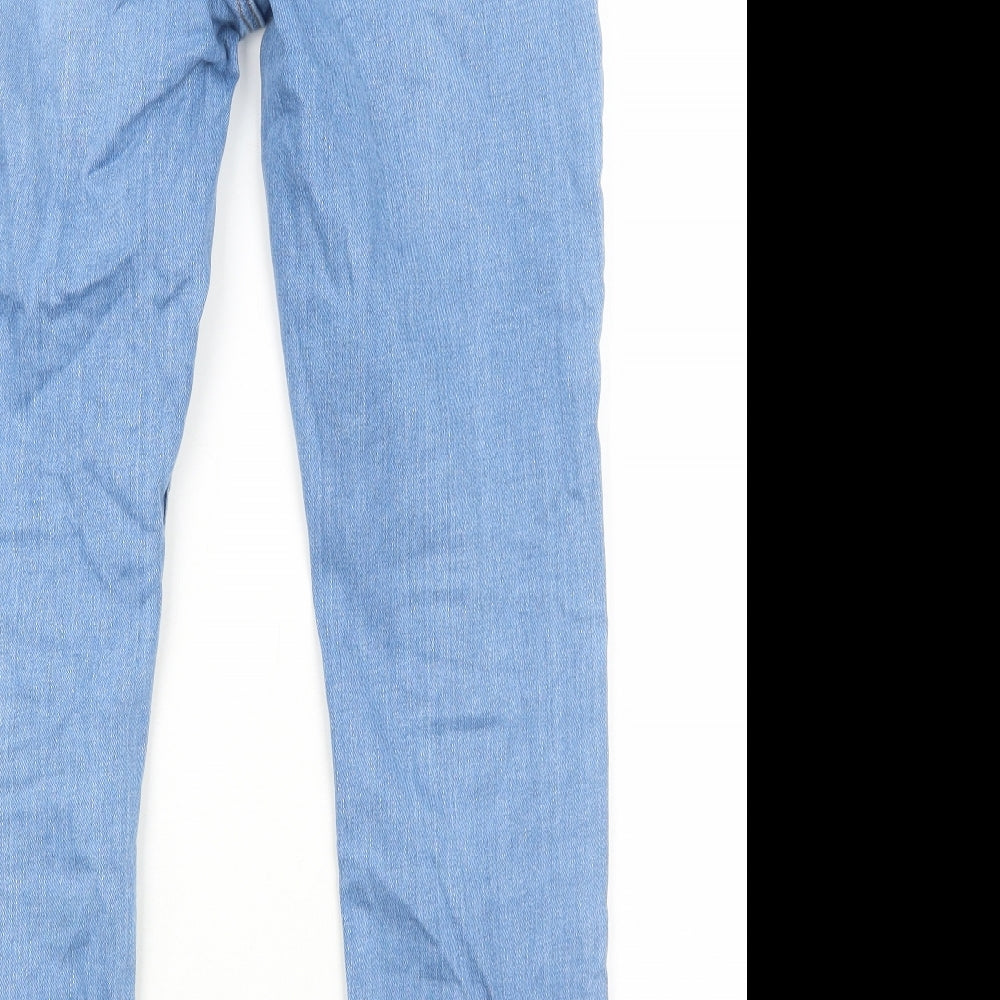Primark Mens Blue Cotton Skinny Jeans Size L L30 in Regular Button