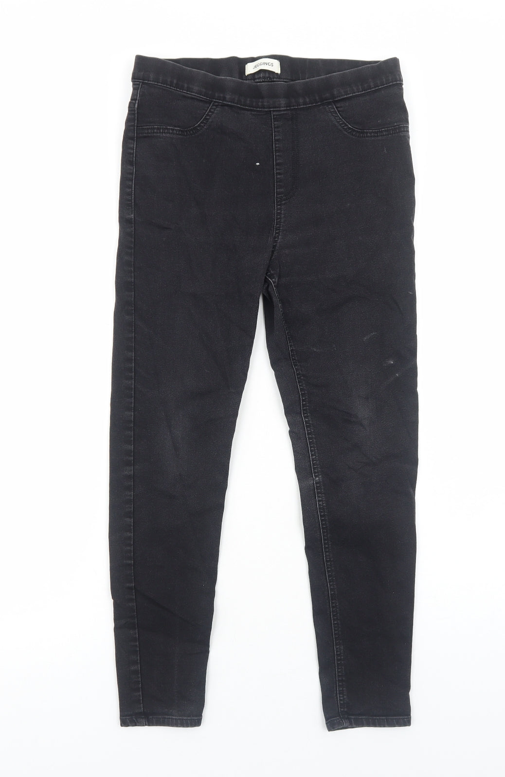 Marks and Spencer Womens Black Cotton Jegging Jeans Size 12 Regular