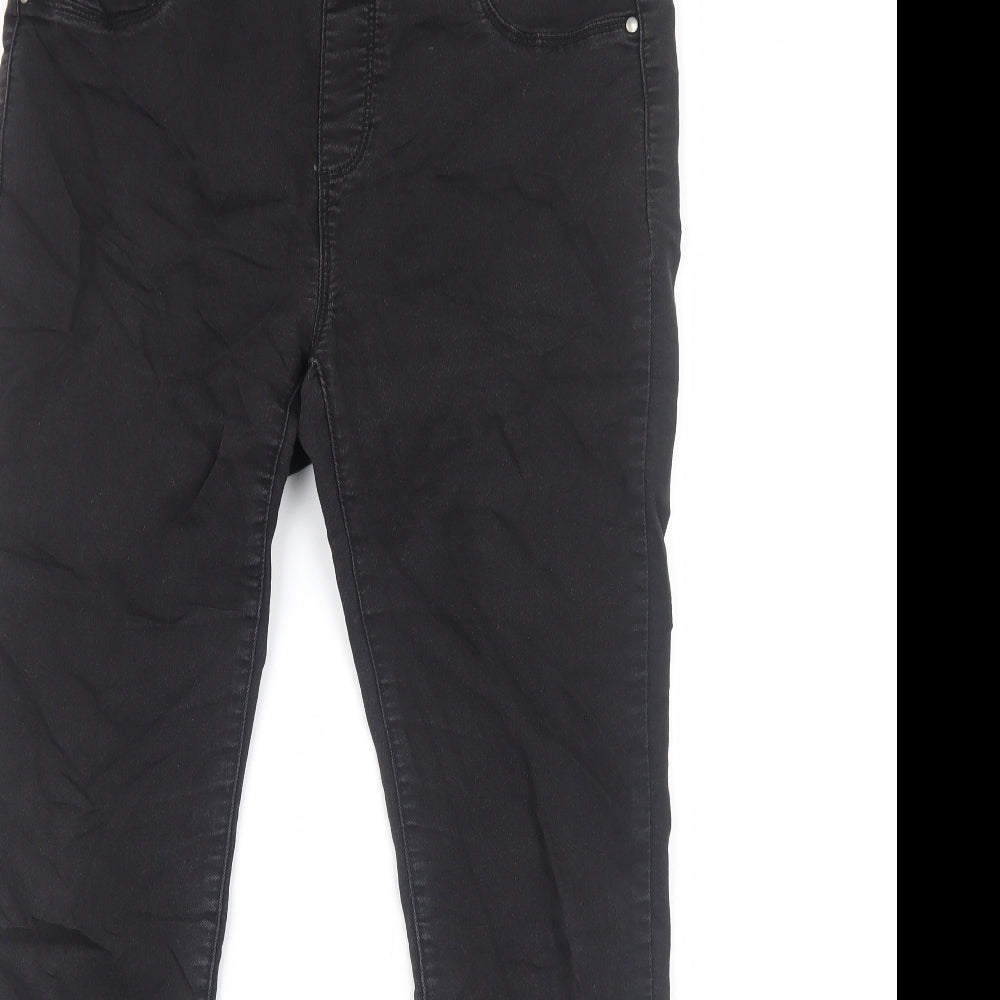 Dorothy Perkins Womens Black Cotton Jegging Jeans Size 14 Regular