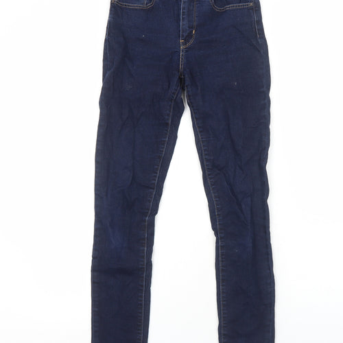 Levi's Womens Blue Cotton Skinny Jeans Size 8 Regular Zip