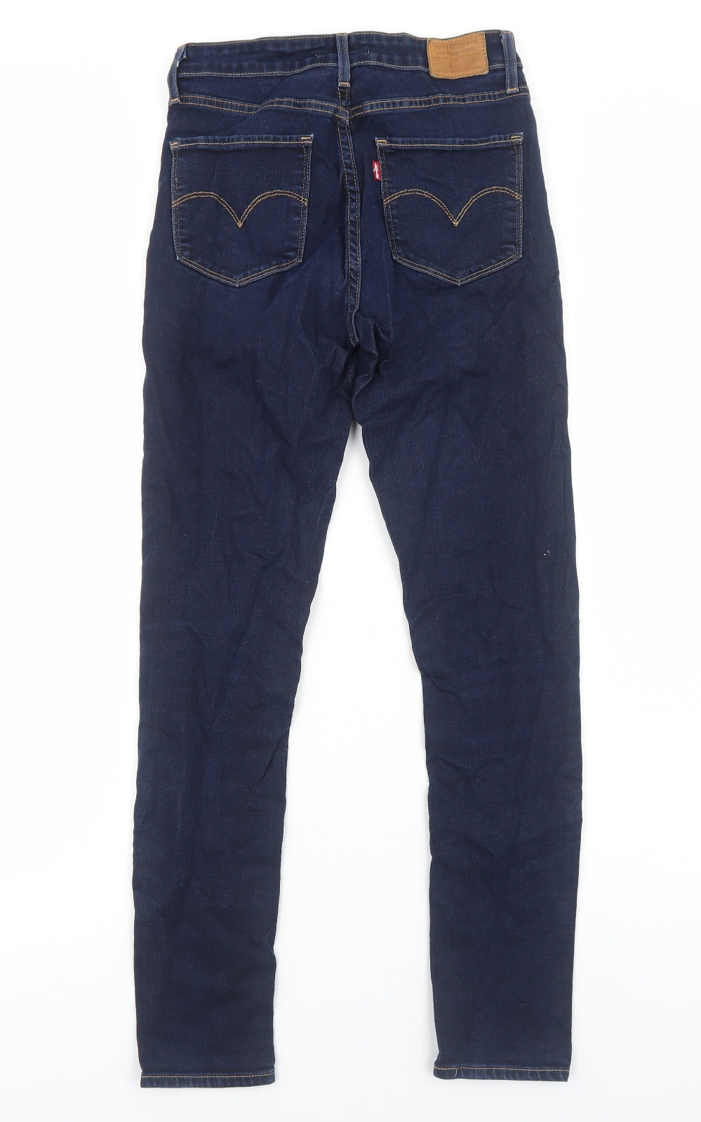 Levi's Womens Blue Cotton Skinny Jeans Size 8 Regular Zip