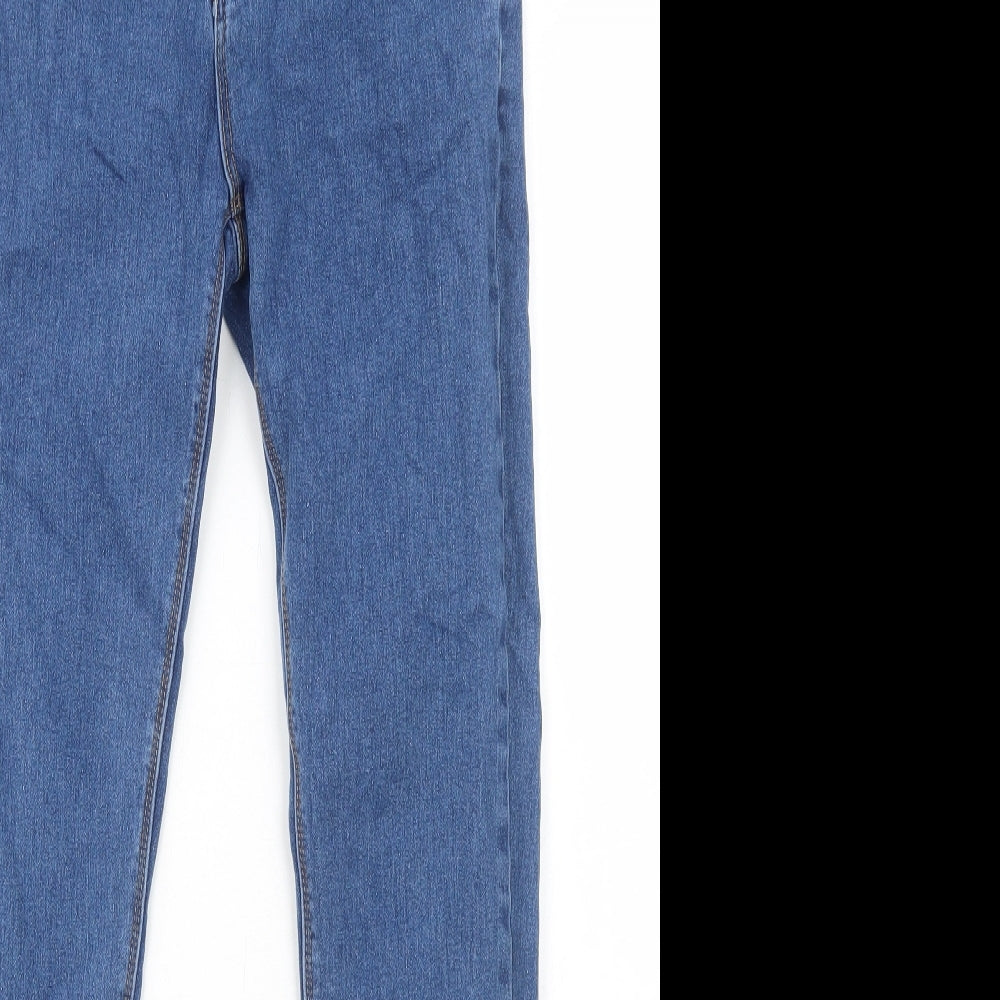 Fluid Womens Blue Cotton Skinny Jeans Size 12 Regular Zip