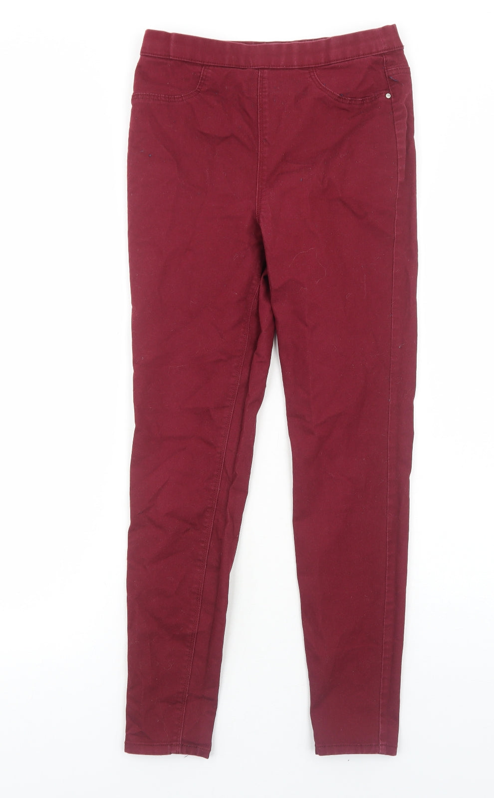 Matalan Womens Red Cotton Skinny Jeans Size 10 Regular