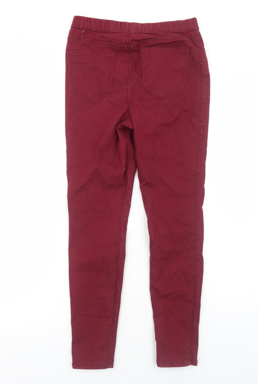Matalan Womens Red Cotton Skinny Jeans Size 10 Regular
