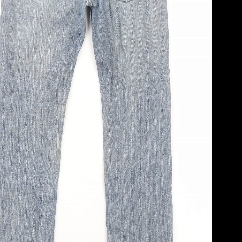 Signature by Levi Strauss & Co. Mens Blue Cotton Skinny Jeans Size XS L27 in Regular Zip