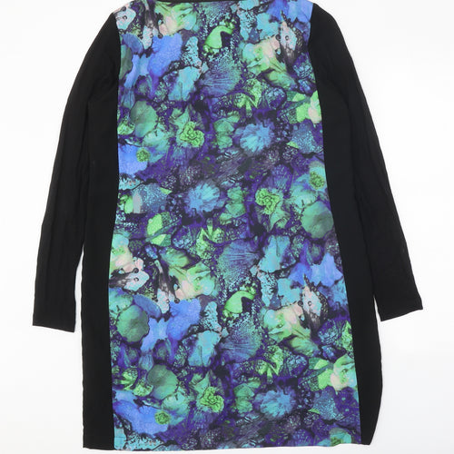 Vivante Womens Blue Polyester Shift Size M Round Neck Pullover