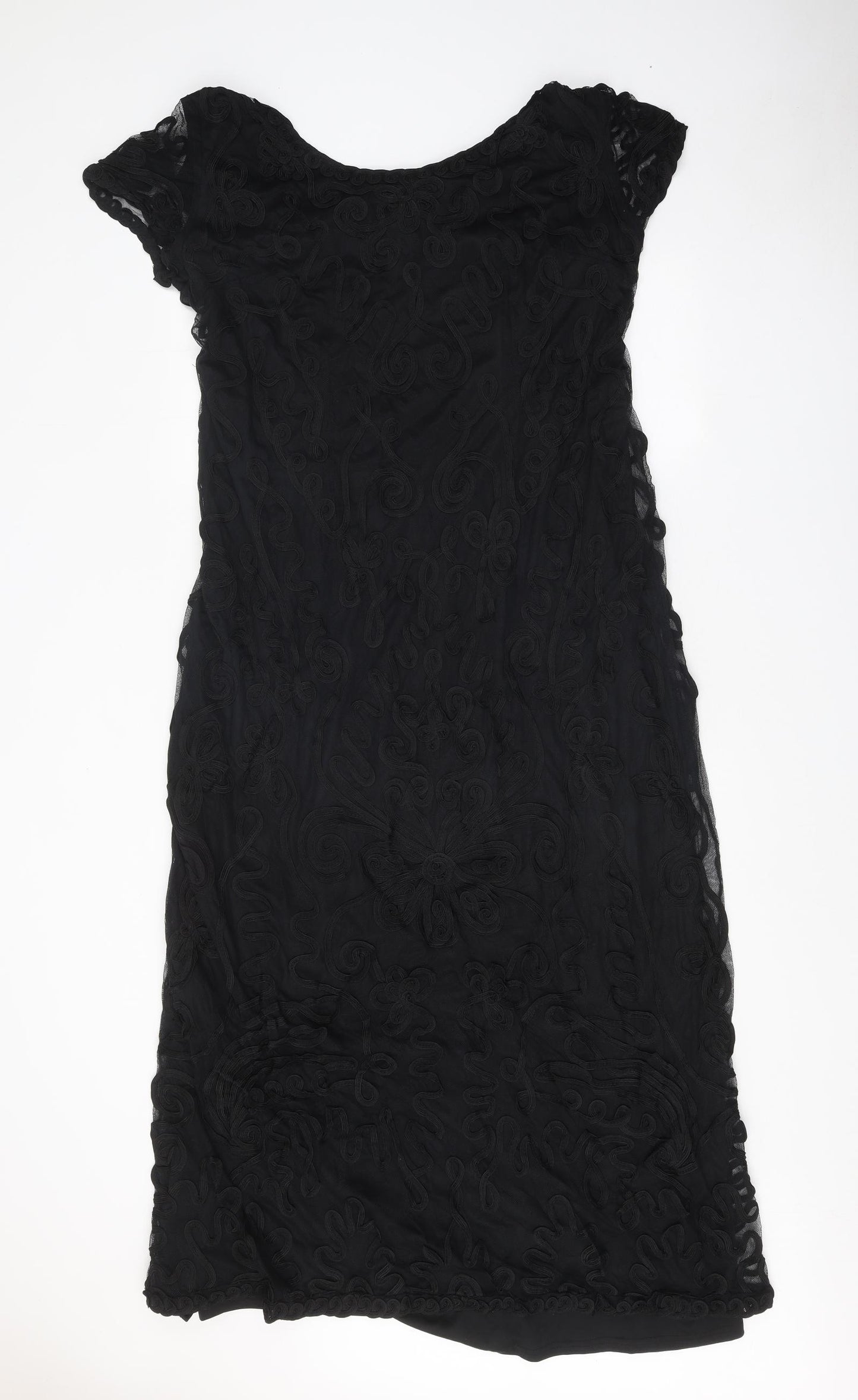 LTS Womens Black Polyester A-Line Size 20 Boat Neck Pullover
