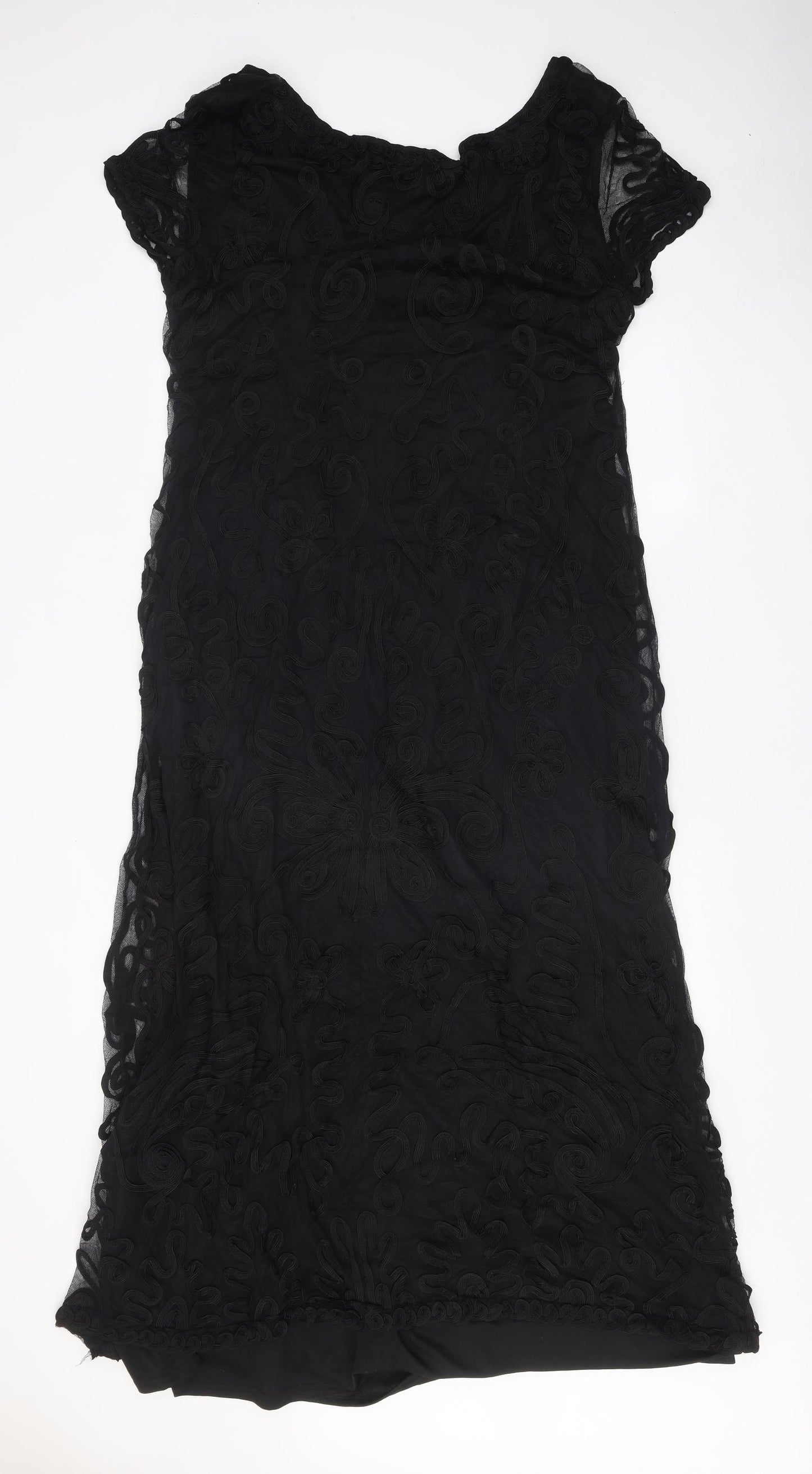 LTS Womens Black Polyester A-Line Size 20 Boat Neck Pullover