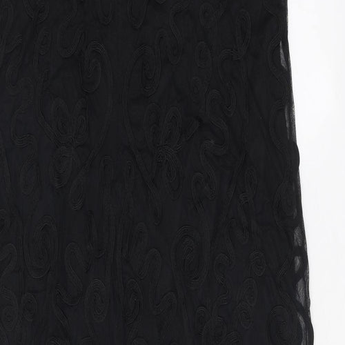 LTS Womens Black Polyester A-Line Size 20 Boat Neck Pullover