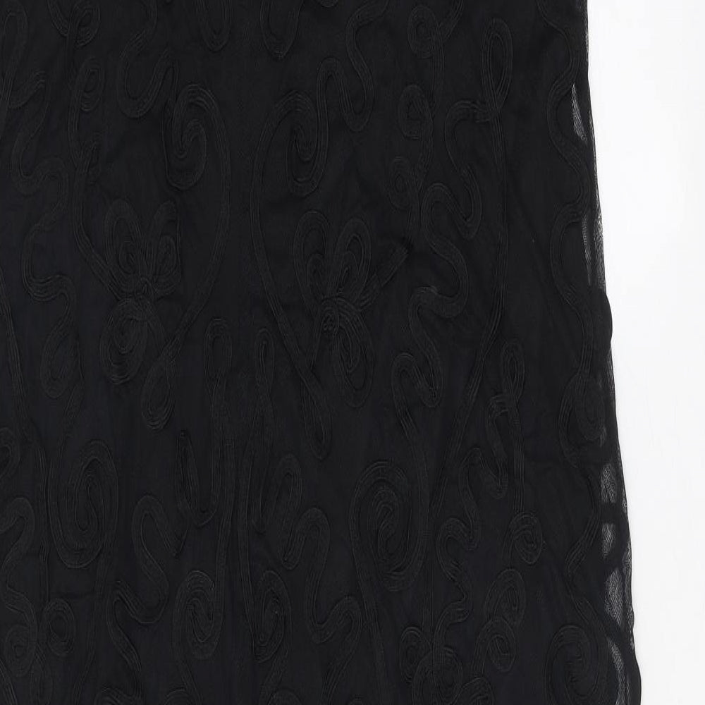 LTS Womens Black Polyester A-Line Size 20 Boat Neck Pullover