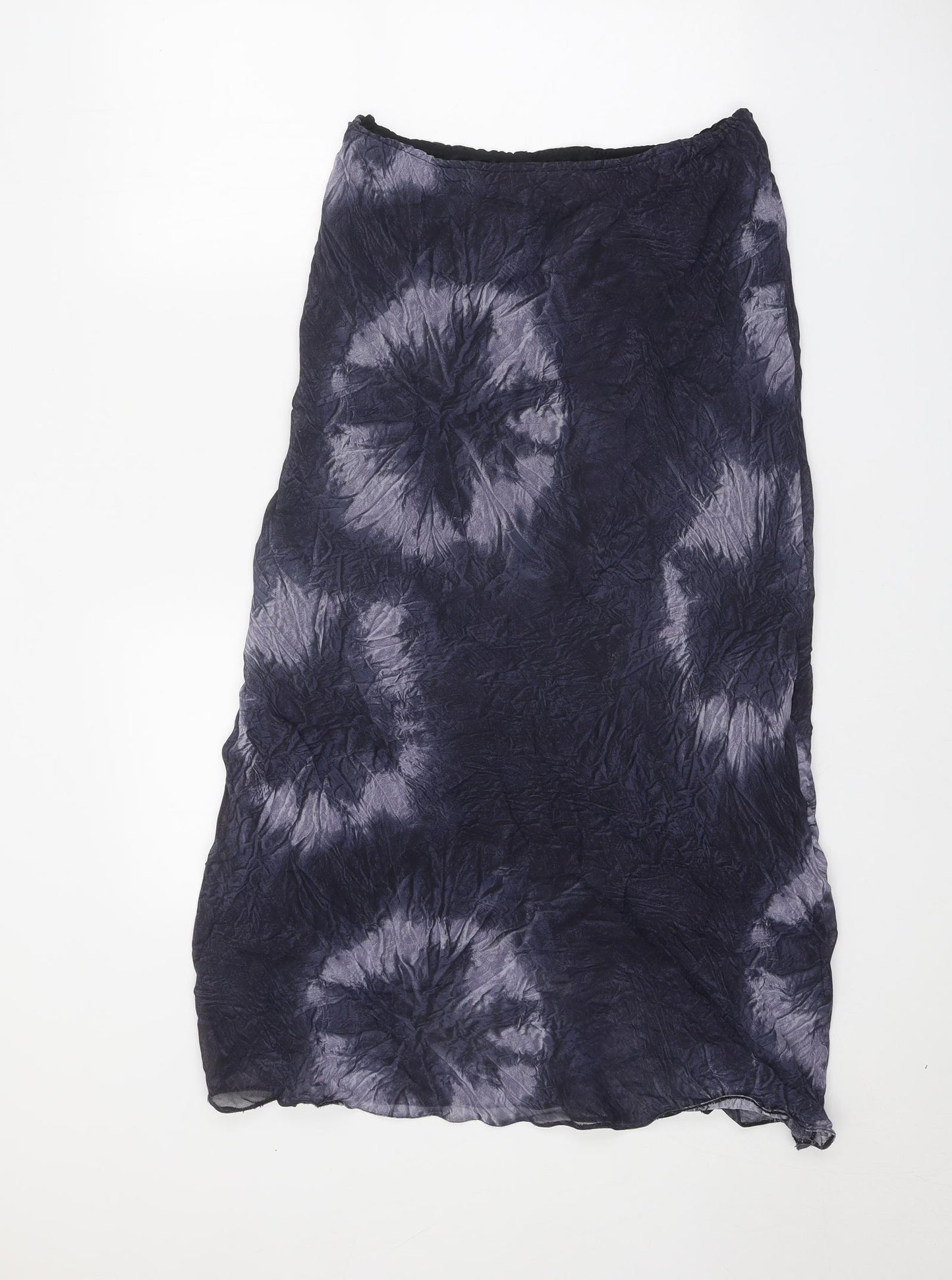 Wallis Womens Black Geometric Polyester Swing Skirt Size 10