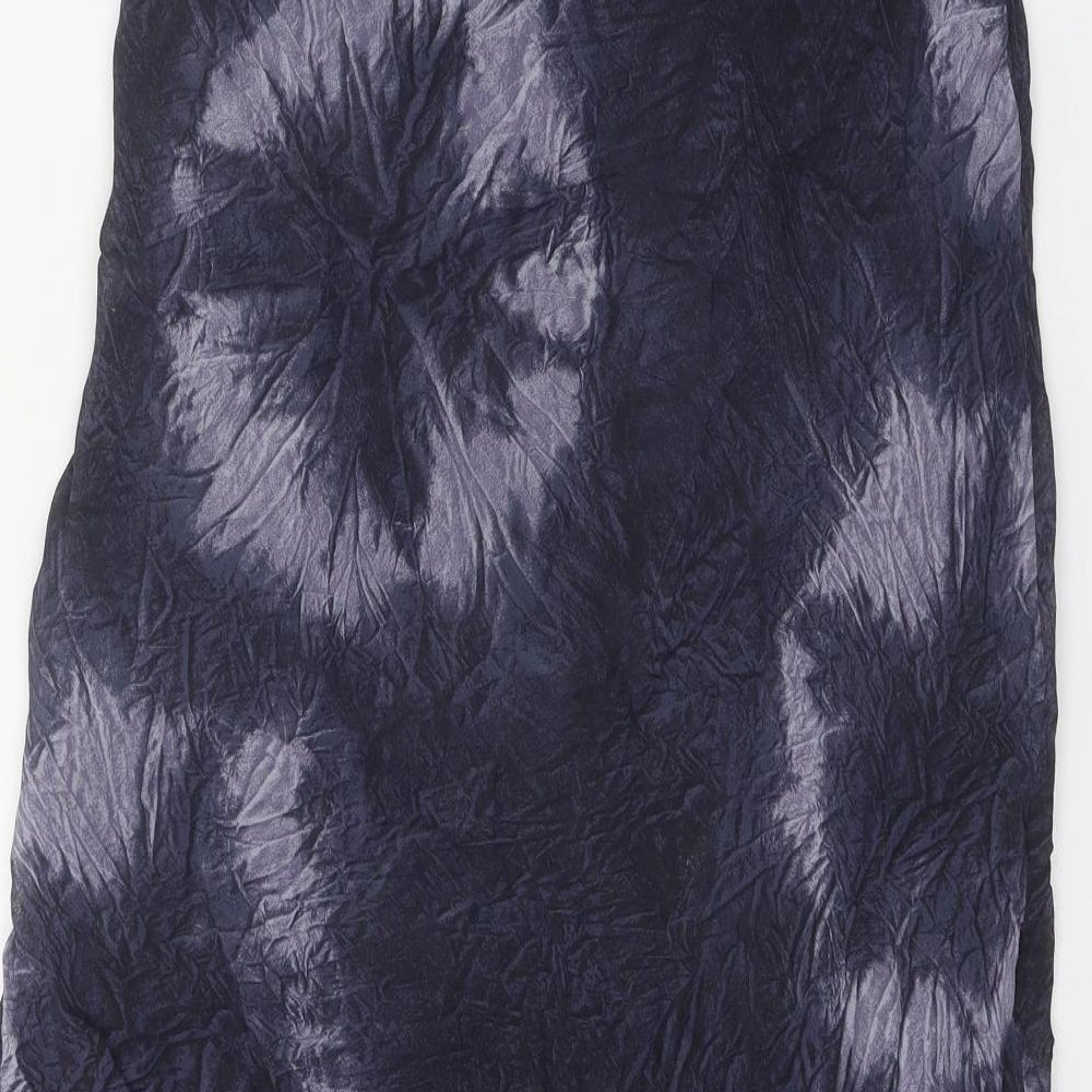 Wallis Womens Black Geometric Polyester Swing Skirt Size 10