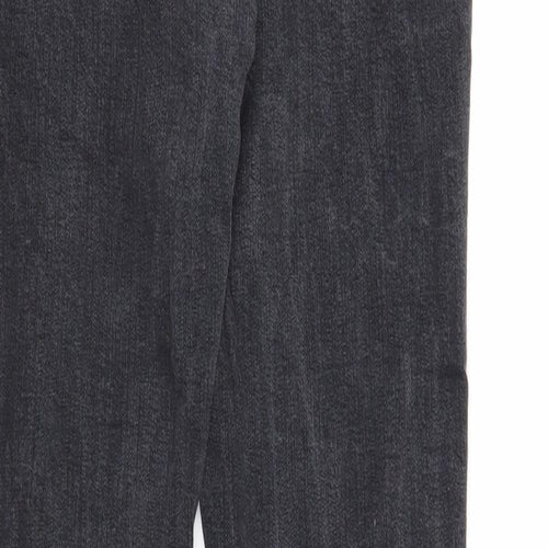 Denim & Co. Womens Black Cotton Skinny Jeans Size 10 Regular Zip