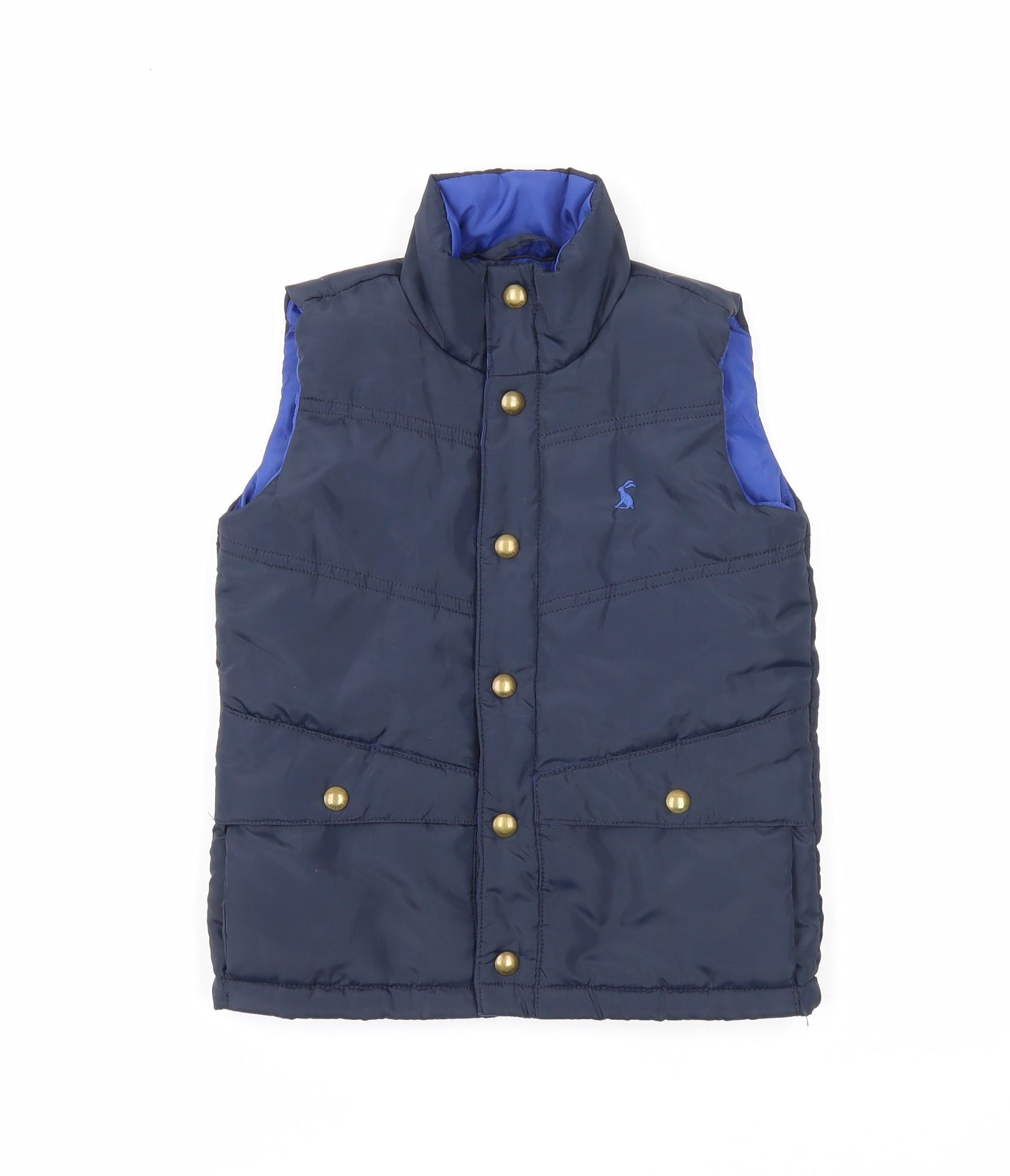 Joules Boys Blue Gilet Jacket Size 3 Years Zip